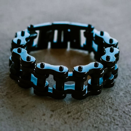 Black Vintage Motorcycle Chain Bracelet