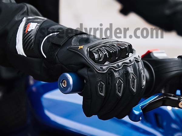 OWSOO Winter Motorcycle Gloves Waterproof Cold Weather Motorcycle Gloves  Warm Riding Gloves 